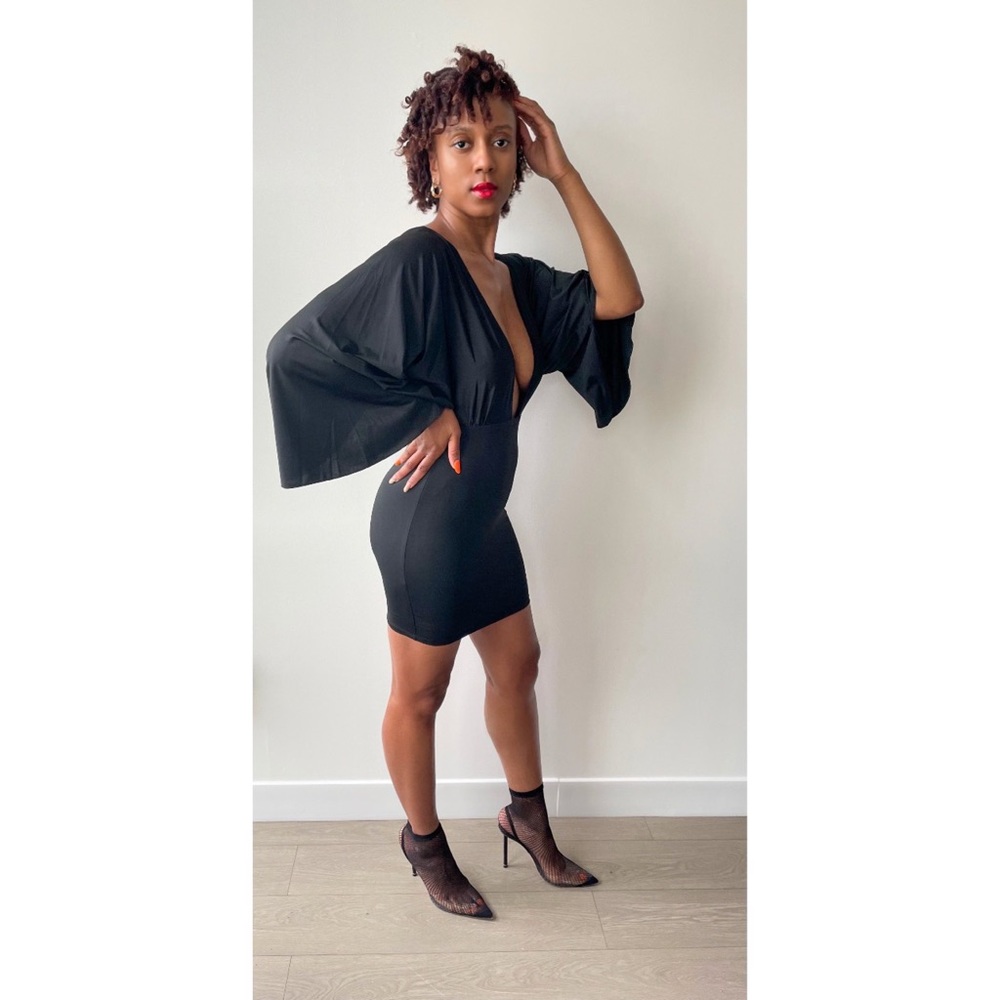 Black BeBe Mini Dress - Picture 4 of 6